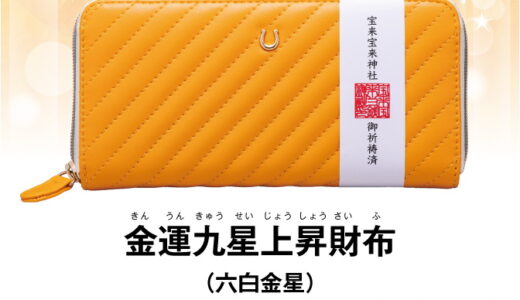 金運九星上昇財布！縁起物のお財布を使用してお金が貯まる体質に改善！