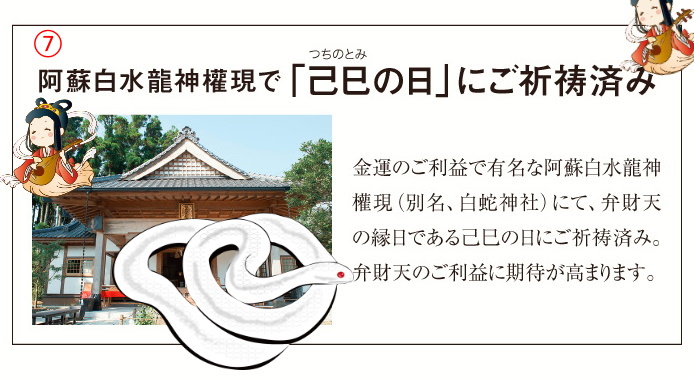 【阿蘇白水龍神權現で「己巳の日」にご祈祷済み